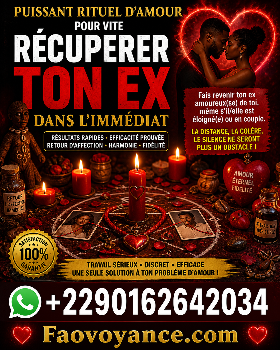 💔 Retour Affectif Rapide & Envoûtement d’Amour Puissant – Résultats Garantis ❤️