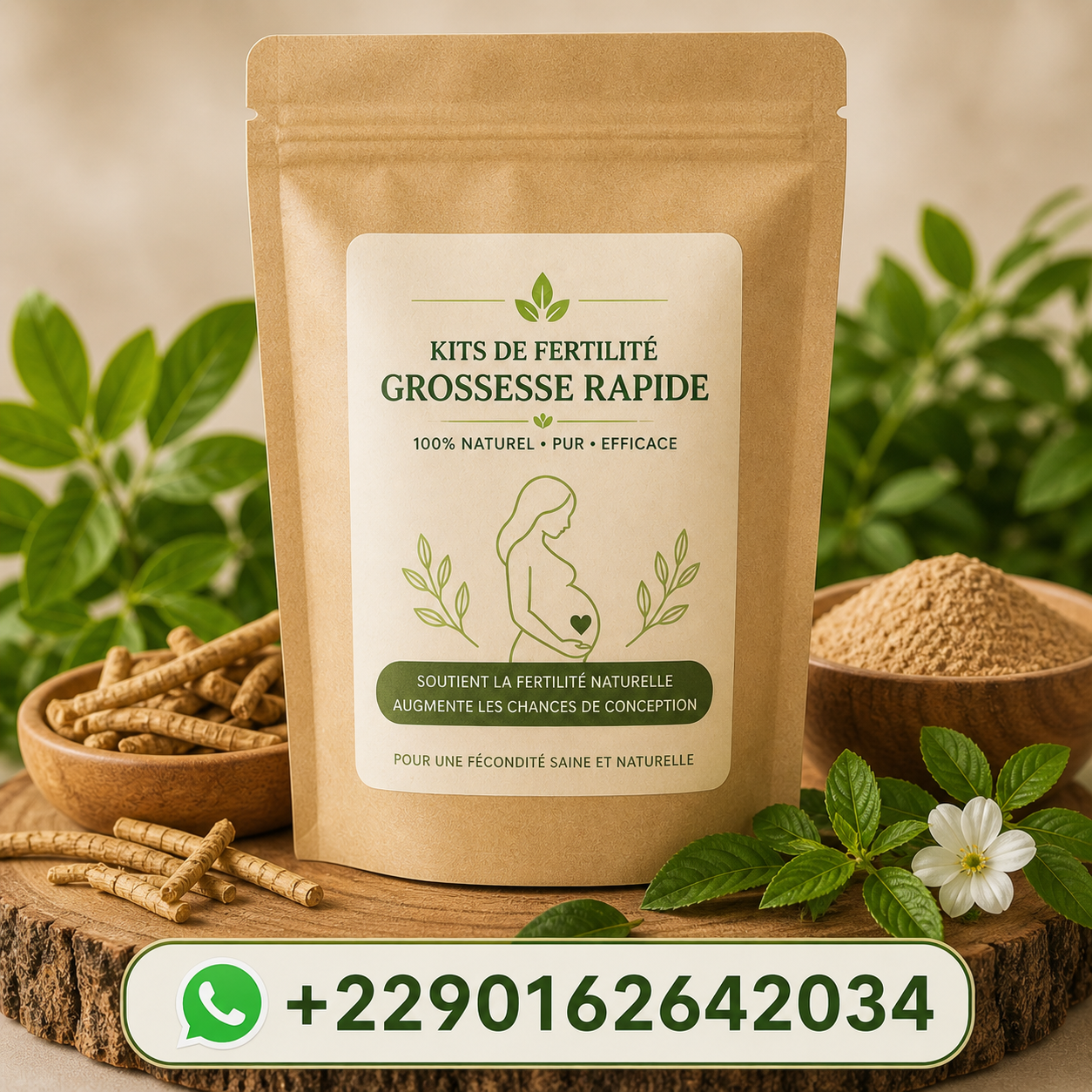 Tombez enceinte rapidement 🌿 Kit de Fertilité 100% Naturel et Efficace !